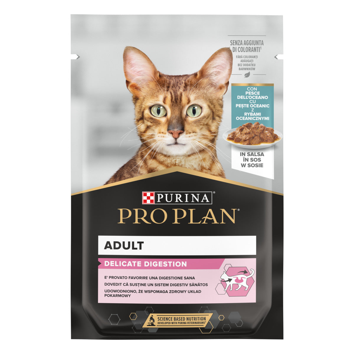 Purina Pro Plan Nutrisavour Pezzetti Pesce Oceano in Salsa 85g Purina Pro Plan Nutrisavour Pezzetti Pesce Oceano in Salsa 85g